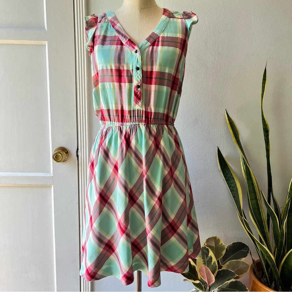 Kenzie•Plaid Dress•sz L